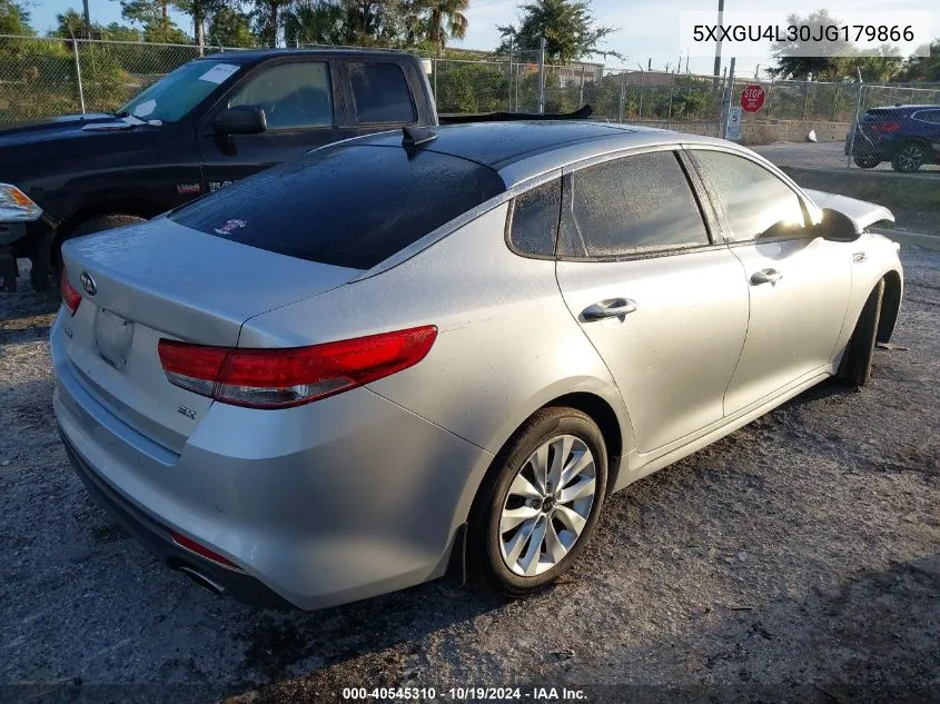 2018 Kia Optima Ex VIN: 5XXGU4L30JG179866 Lot: 40545310