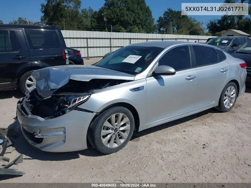 2018 Kia Optima Lx VIN: 5XXGT4L31JG261771 Lot: 40549052