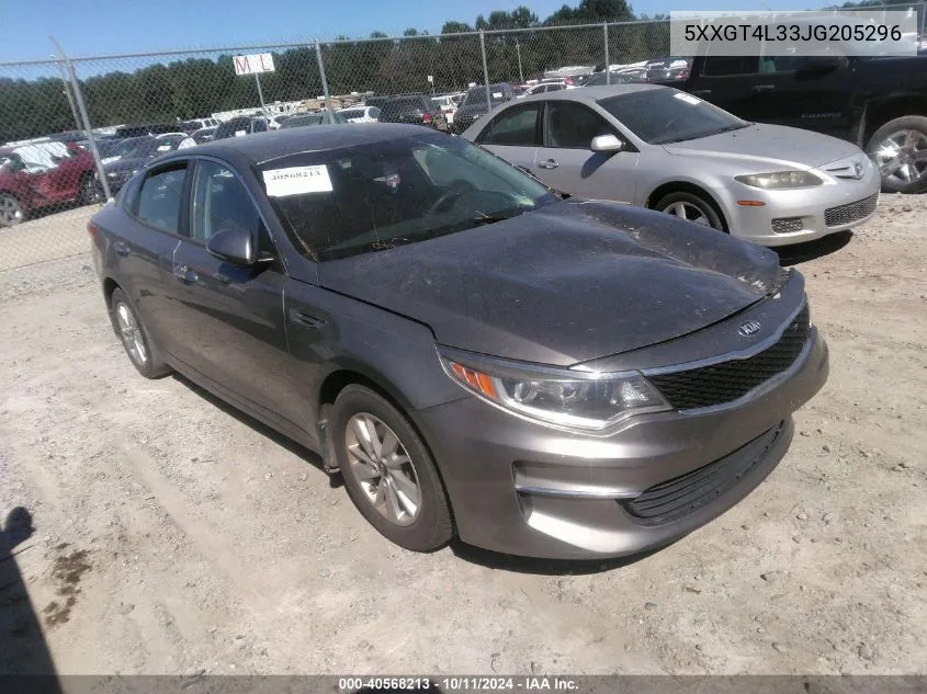 2018 Kia Optima Lx VIN: 5XXGT4L33JG205296 Lot: 40568213