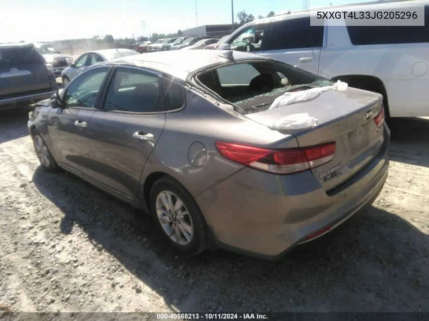 5XXGT4L33JG205296 2018 Kia Optima Lx