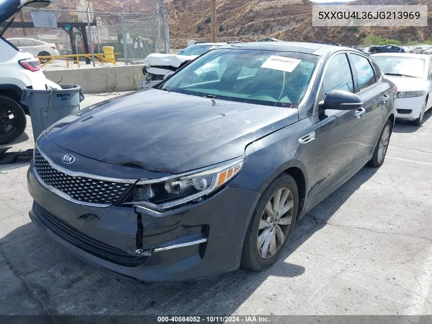 2018 Kia Optima Ex VIN: 5XXGU4L36JG213969 Lot: 40584052