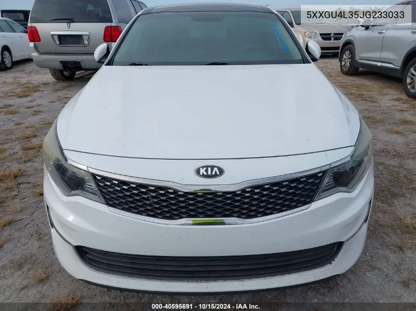 2018 Kia Optima Ex VIN: 5XXGU4L35JG233033 Lot: 40595691