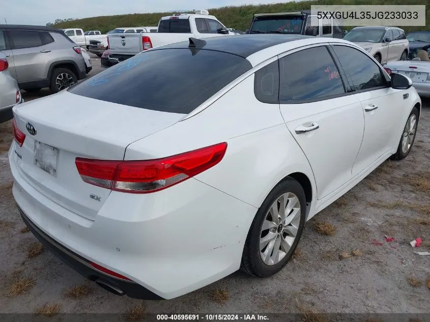 2018 Kia Optima Ex VIN: 5XXGU4L35JG233033 Lot: 40595691