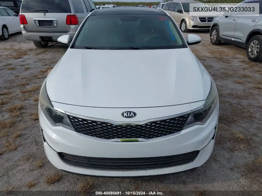 2018 Kia Optima Ex VIN: 5XXGU4L35JG233033 Lot: 40595691