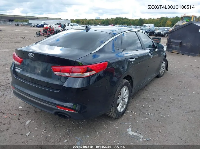 2018 Kia Optima Lx VIN: 5XXGT4L30JG186514 Lot: 40596819