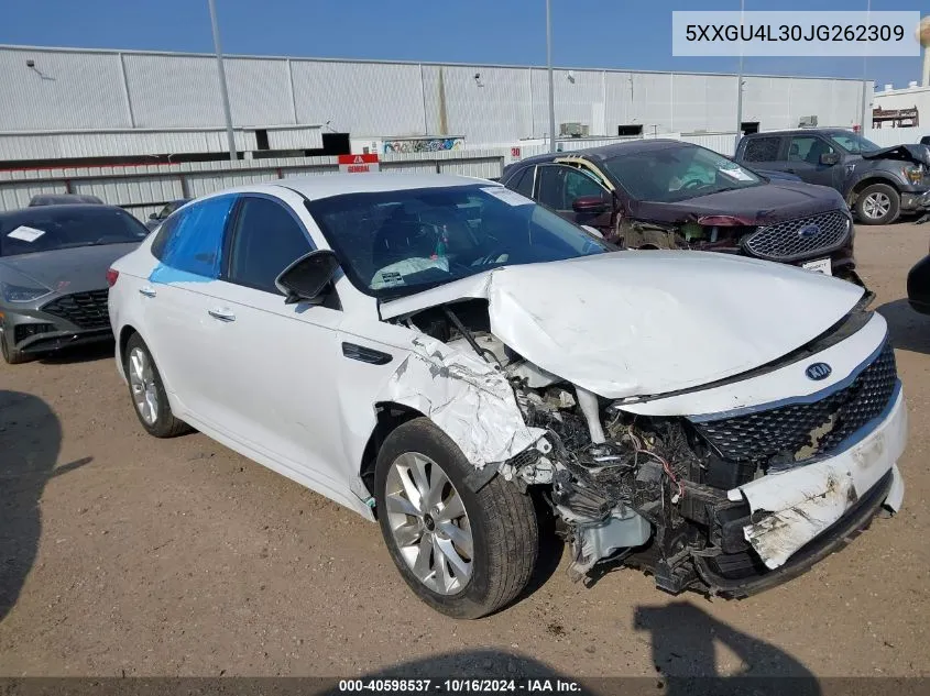 5XXGU4L30JG262309 2018 Kia Optima Ex