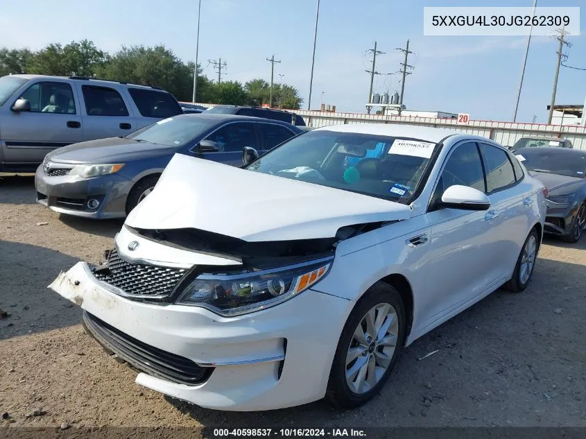 2018 Kia Optima Ex VIN: 5XXGU4L30JG262309 Lot: 40598537