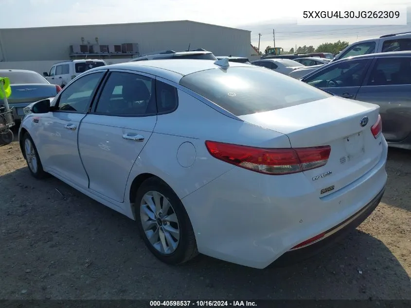 2018 Kia Optima Ex VIN: 5XXGU4L30JG262309 Lot: 40598537