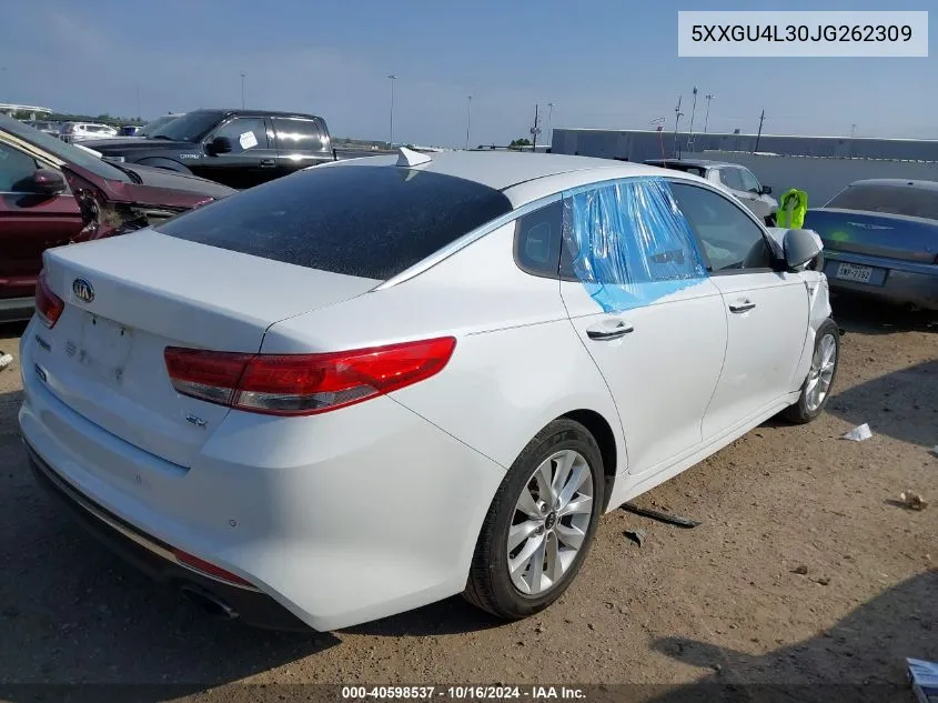 5XXGU4L30JG262309 2018 Kia Optima Ex