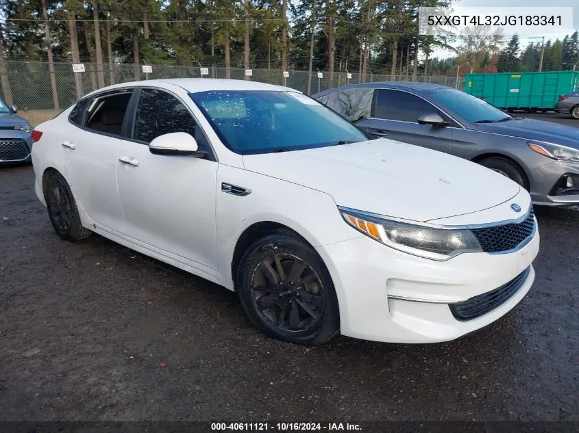 2018 Kia Optima Lx VIN: 5XXGT4L32JG183341 Lot: 40611121