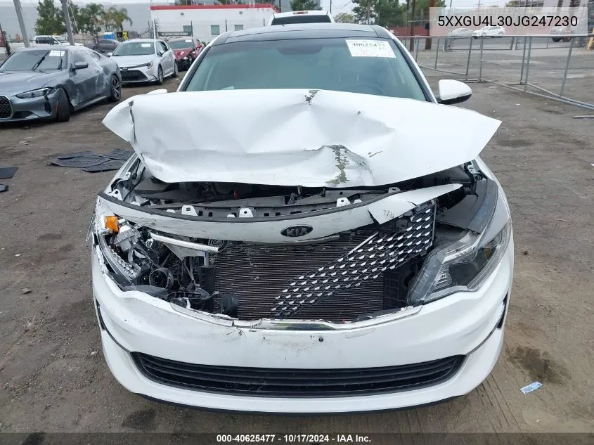 2018 Kia Optima Ex VIN: 5XXGU4L30JG247230 Lot: 40625477