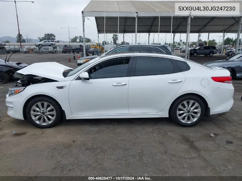 2018 Kia Optima Ex VIN: 5XXGU4L30JG247230 Lot: 40625477