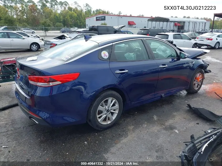 2018 Kia Optima Lx/S VIN: 5XXGT4L30JG212223 Lot: 40641332