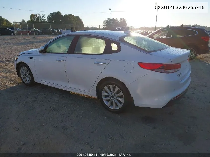 2018 Kia Optima Lx/S VIN: 5XXGT4L32JG265716 Lot: 40645411