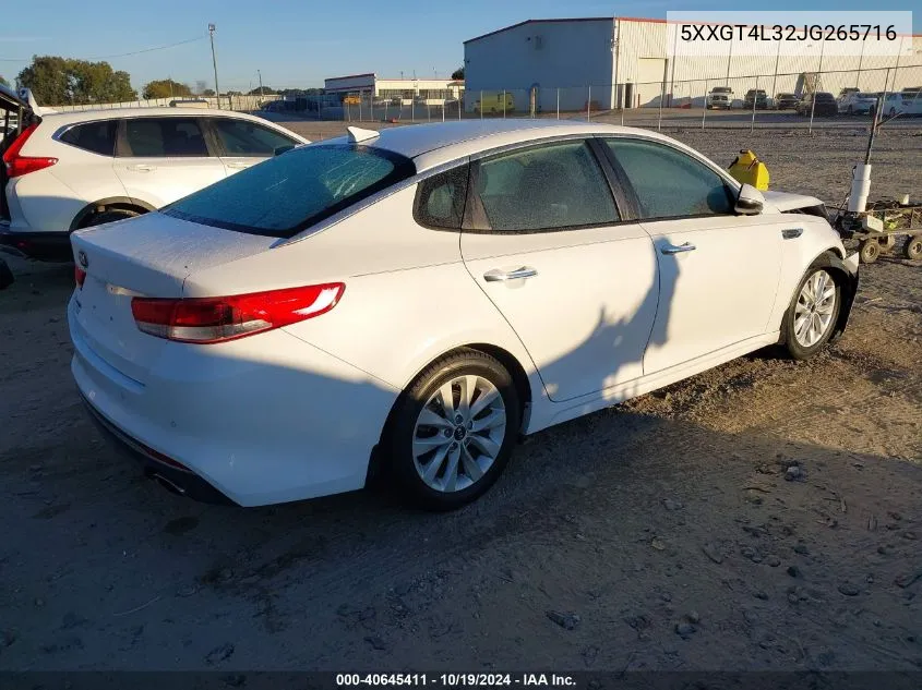 2018 Kia Optima Lx/S VIN: 5XXGT4L32JG265716 Lot: 40645411