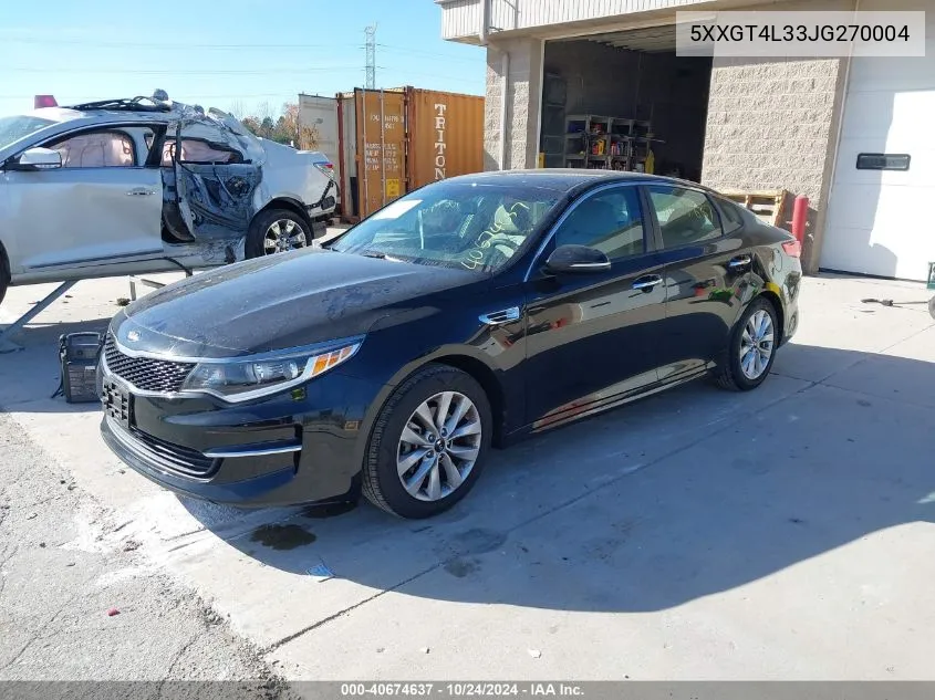 2018 Kia Optima Lx/S VIN: 5XXGT4L33JG270004 Lot: 40674637