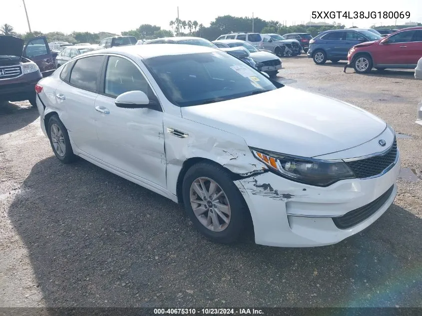 2018 Kia Optima Lx VIN: 5XXGT4L38JG180069 Lot: 40675310