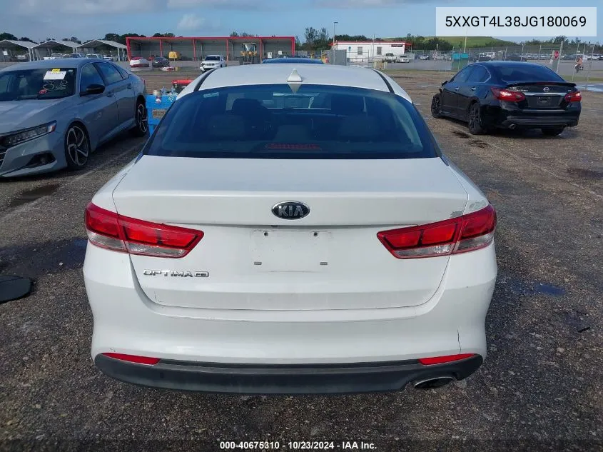 2018 Kia Optima Lx VIN: 5XXGT4L38JG180069 Lot: 40675310