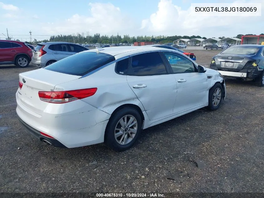 2018 Kia Optima Lx VIN: 5XXGT4L38JG180069 Lot: 40675310