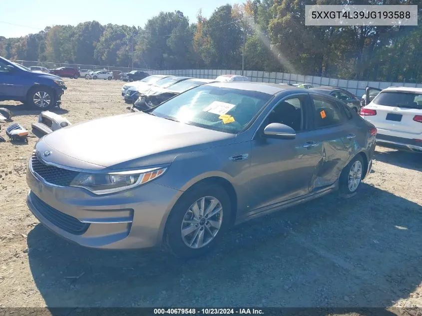 2018 Kia Optima Lx VIN: 5XXGT4L39JG193588 Lot: 40679548