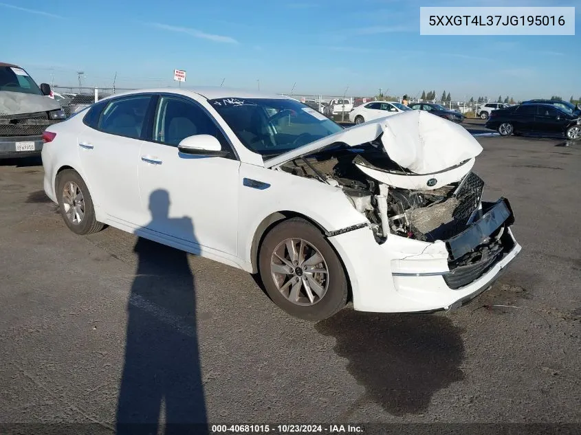 2018 Kia Optima Lx VIN: 5XXGT4L37JG195016 Lot: 40681015