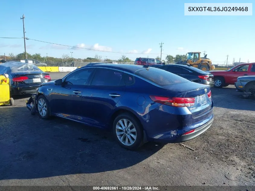 2018 Kia Optima Lx/S VIN: 5XXGT4L36JG249468 Lot: 40692861