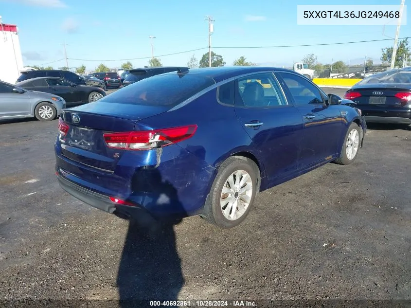 2018 Kia Optima Lx/S VIN: 5XXGT4L36JG249468 Lot: 40692861