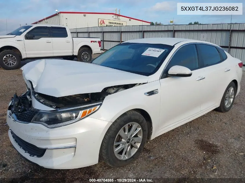 2018 Kia Optima Lx VIN: 5XXGT4L37JG236082 Lot: 40704585