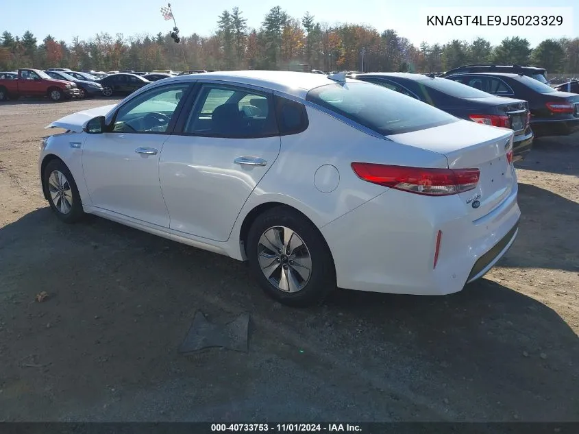 2018 Kia Optima Hybrid Premium VIN: KNAGT4LE9J5023329 Lot: 40733753