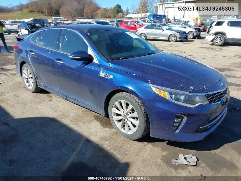 2018 Kia Optima S VIN: 5XXGT4L34JG245306 Lot: 40745792