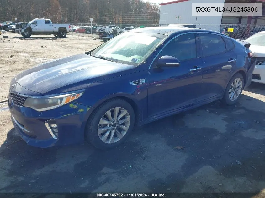 2018 Kia Optima S VIN: 5XXGT4L34JG245306 Lot: 40745792