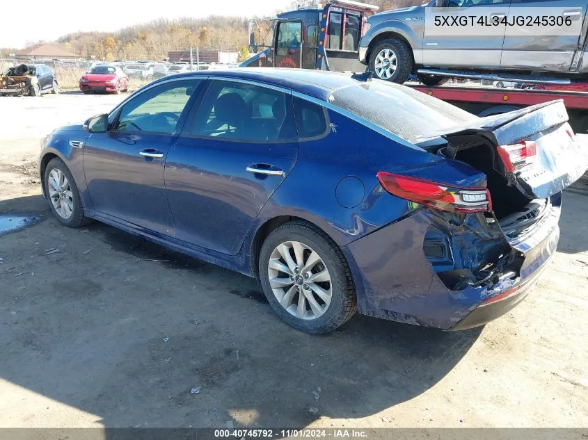 2018 Kia Optima S VIN: 5XXGT4L34JG245306 Lot: 40745792