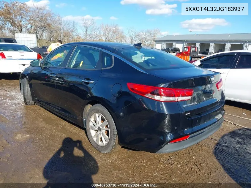 2018 Kia Optima Lx VIN: 5XXGT4L32JG183937 Lot: 40753730