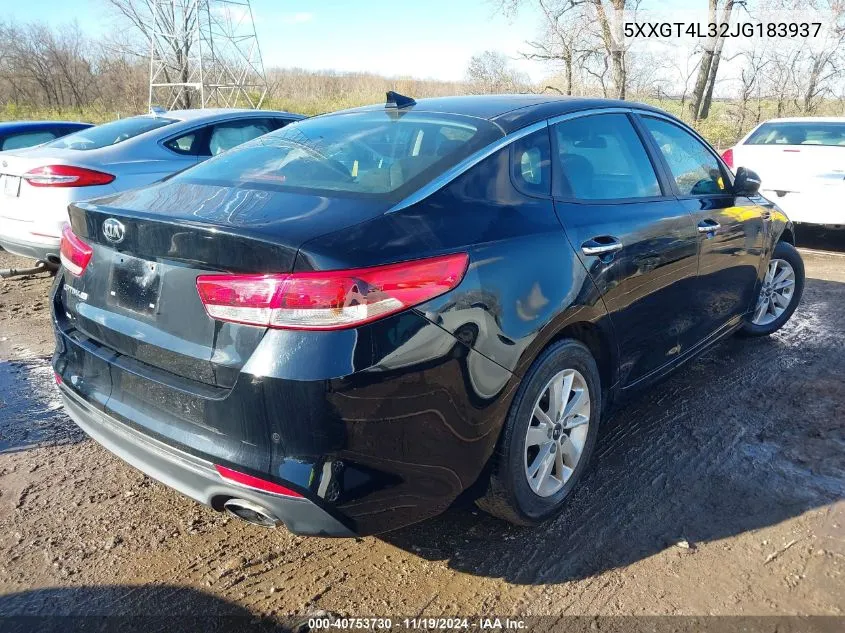 2018 Kia Optima Lx VIN: 5XXGT4L32JG183937 Lot: 40753730