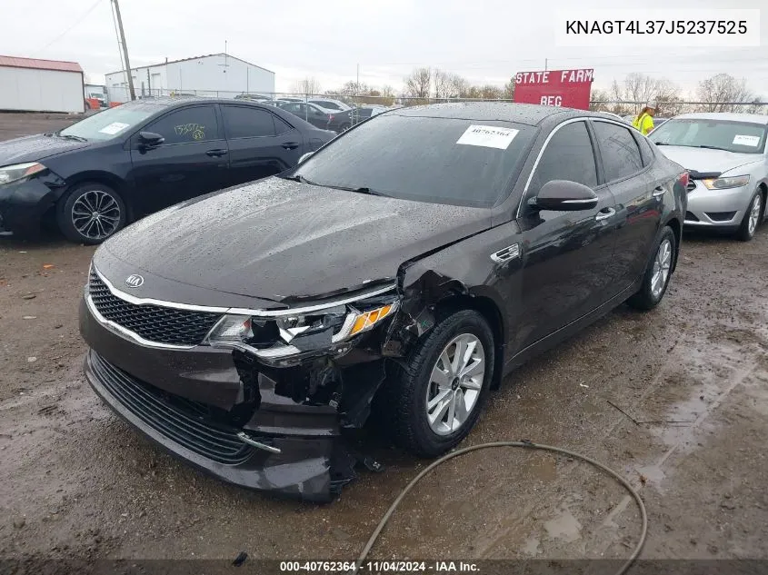 2018 Kia Optima Lx VIN: KNAGT4L37J5237525 Lot: 40762364