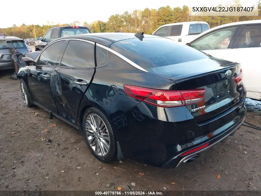 2018 Kia Optima Sx Turbo VIN: 5XXGV4L22JG187407 Lot: 40779766