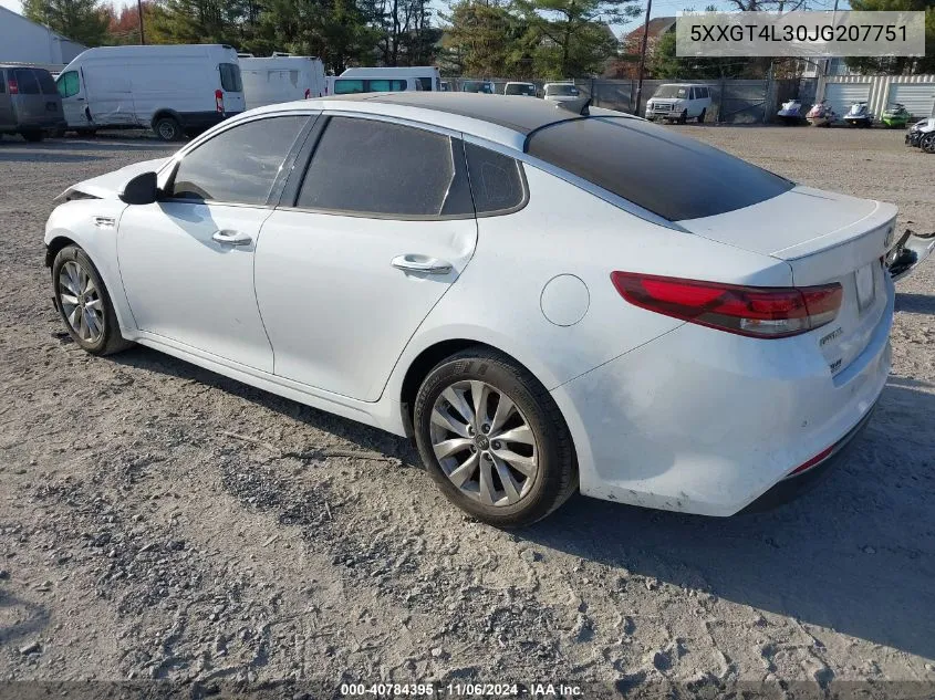 2018 Kia Optima S VIN: 5XXGT4L30JG207751 Lot: 40784395