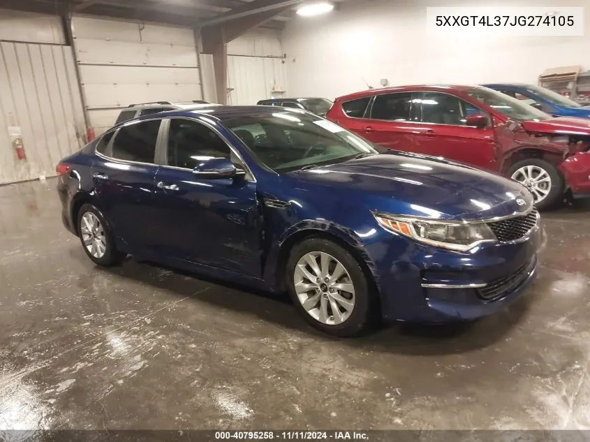 2018 Kia Optima Lx VIN: 5XXGT4L37JG274105 Lot: 40795258