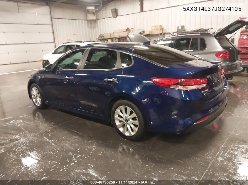 2018 Kia Optima Lx VIN: 5XXGT4L37JG274105 Lot: 40795258