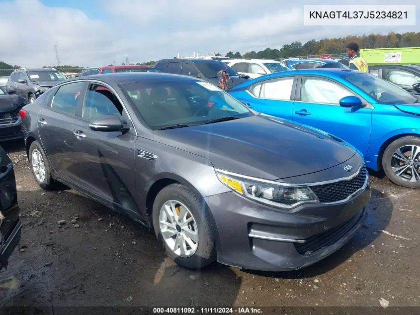 2018 Kia Optima Lx VIN: KNAGT4L37J5234821 Lot: 40811092