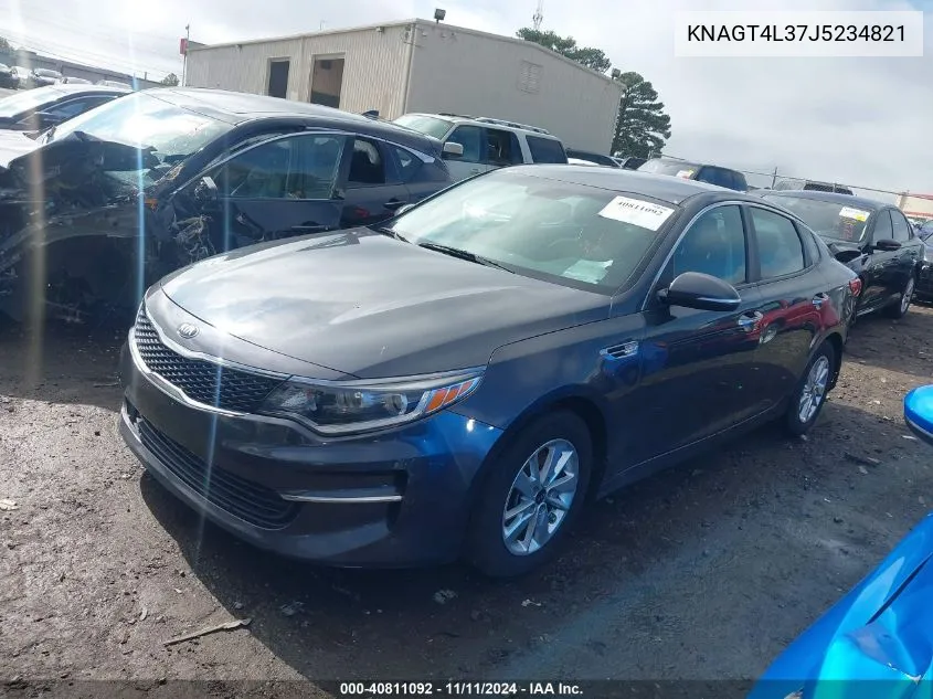 2018 Kia Optima Lx VIN: KNAGT4L37J5234821 Lot: 40811092