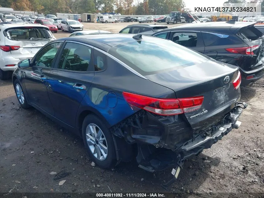 2018 Kia Optima Lx VIN: KNAGT4L37J5234821 Lot: 40811092