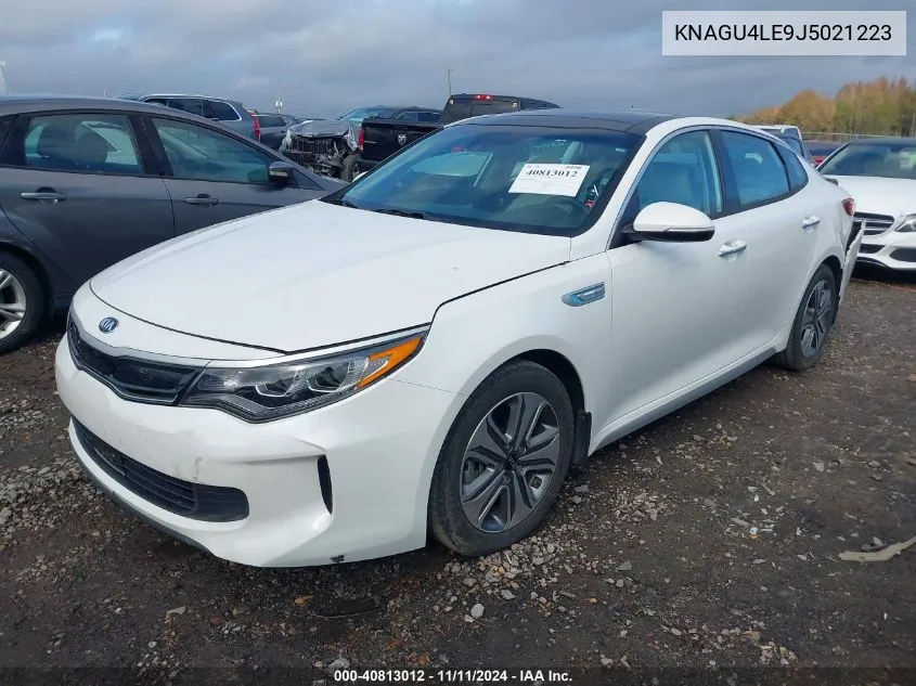 2018 Kia Optima Hybrid Ex VIN: KNAGU4LE9J5021223 Lot: 40813012