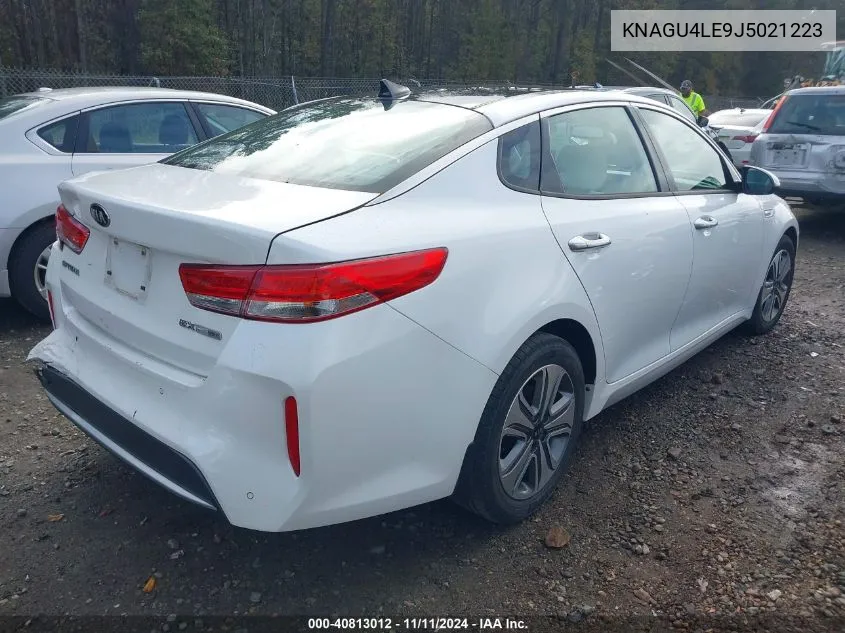 2018 Kia Optima Hybrid Ex VIN: KNAGU4LE9J5021223 Lot: 40813012