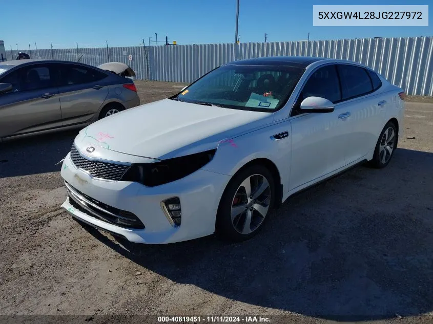 2018 Kia Optima Sx Turbo VIN: 5XXGW4L28JG227972 Lot: 40819451