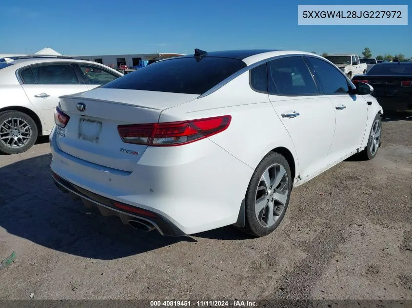 2018 Kia Optima Sx Turbo VIN: 5XXGW4L28JG227972 Lot: 40819451