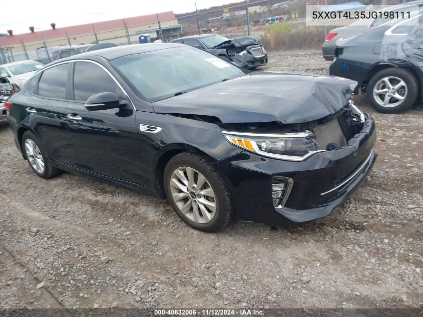 2018 Kia Optima S VIN: 5XXGT4L35JG198111 Lot: 40832006