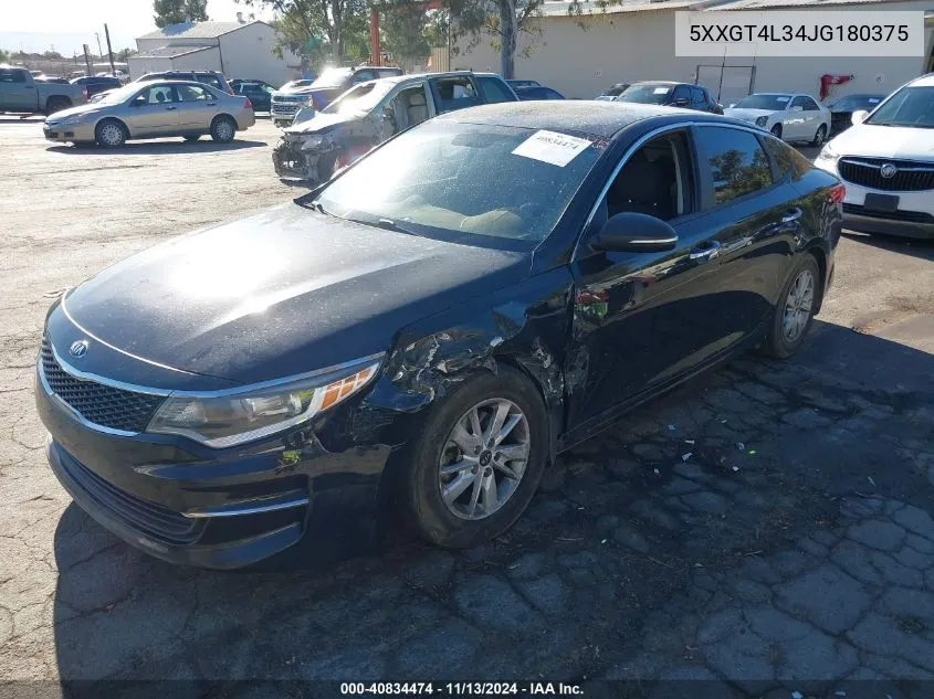 5XXGT4L34JG180375 2018 Kia Optima Lx