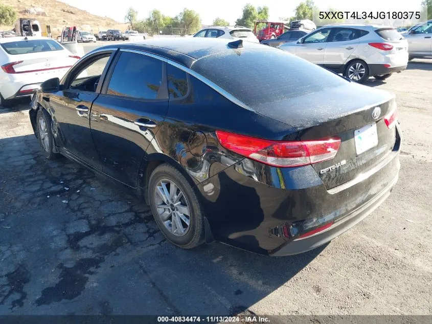 5XXGT4L34JG180375 2018 Kia Optima Lx