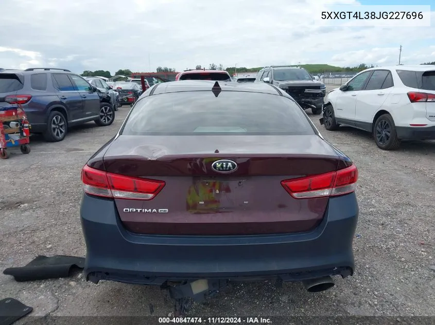 2018 Kia Optima Lx VIN: 5XXGT4L38JG227696 Lot: 40847474